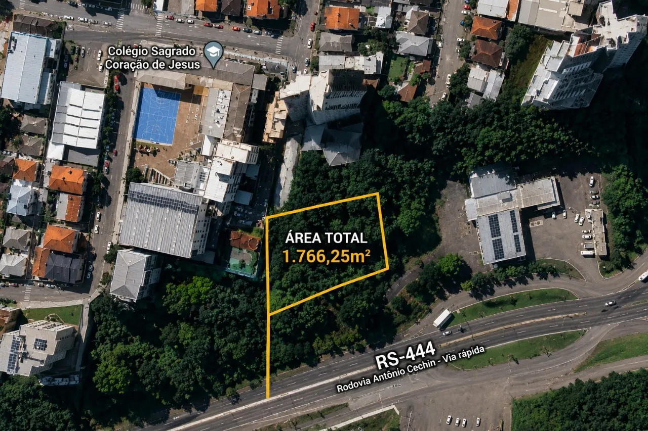 Terreno com frente para a BR 470